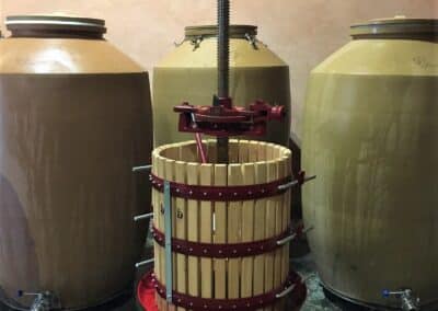 Provence Wine Tours - Natural wines grape press at Domaine de Saint-Ser